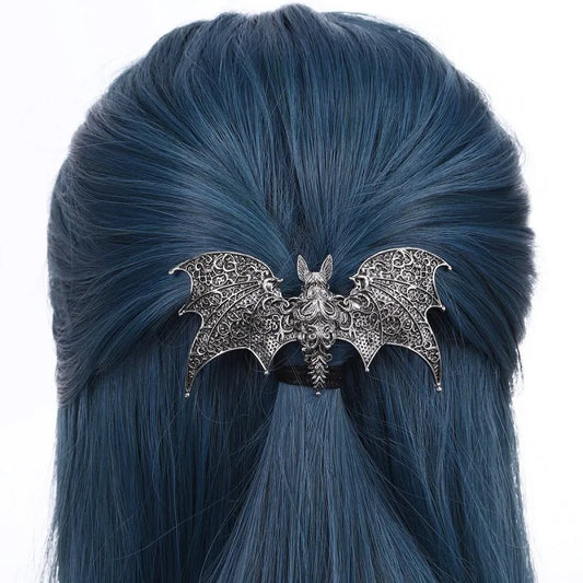 Gothic Bat Hair Clip, Wing-Style Alloy Hair Accessory for Women