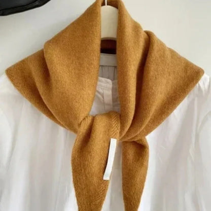 Women's Knitted Scarf Triangular Wool Blend Warm Headscarf