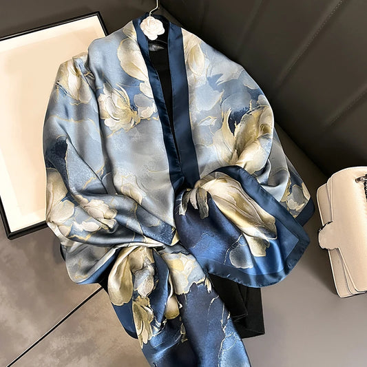 Women's Polyester Scarf, Soft Long Shawl for Beach & Everyday Wear