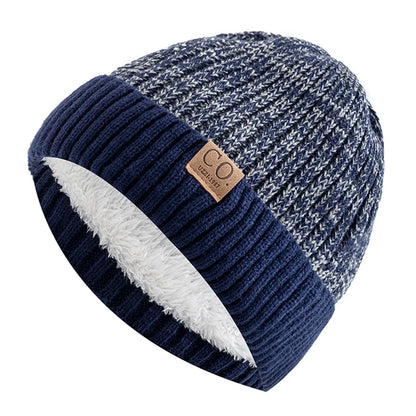 Winter Beanie – Unisex Warm Fur-Lined Knitted Hat