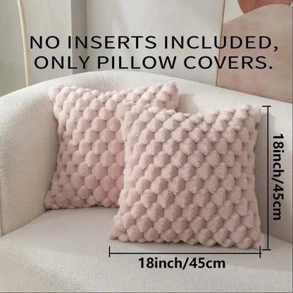 Decorative Pillowcase 18x18 Plush Throw Pillow Cover