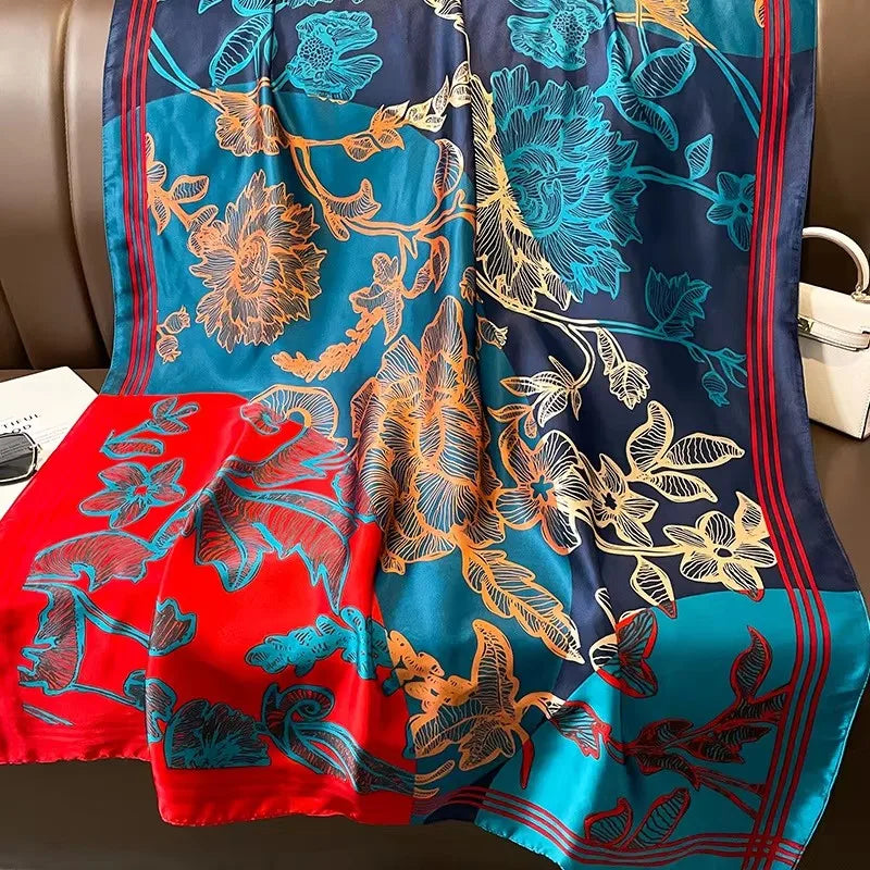 Women's Polyester Scarf, Soft Long Shawl for Beach & Everyday Wear
