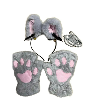 Fingerless Gloves Knit Winter Open Finger Gloves for Adults