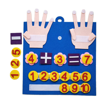 Montessori Math Toy for Toddlers – Felt Counting and Number Learning Game