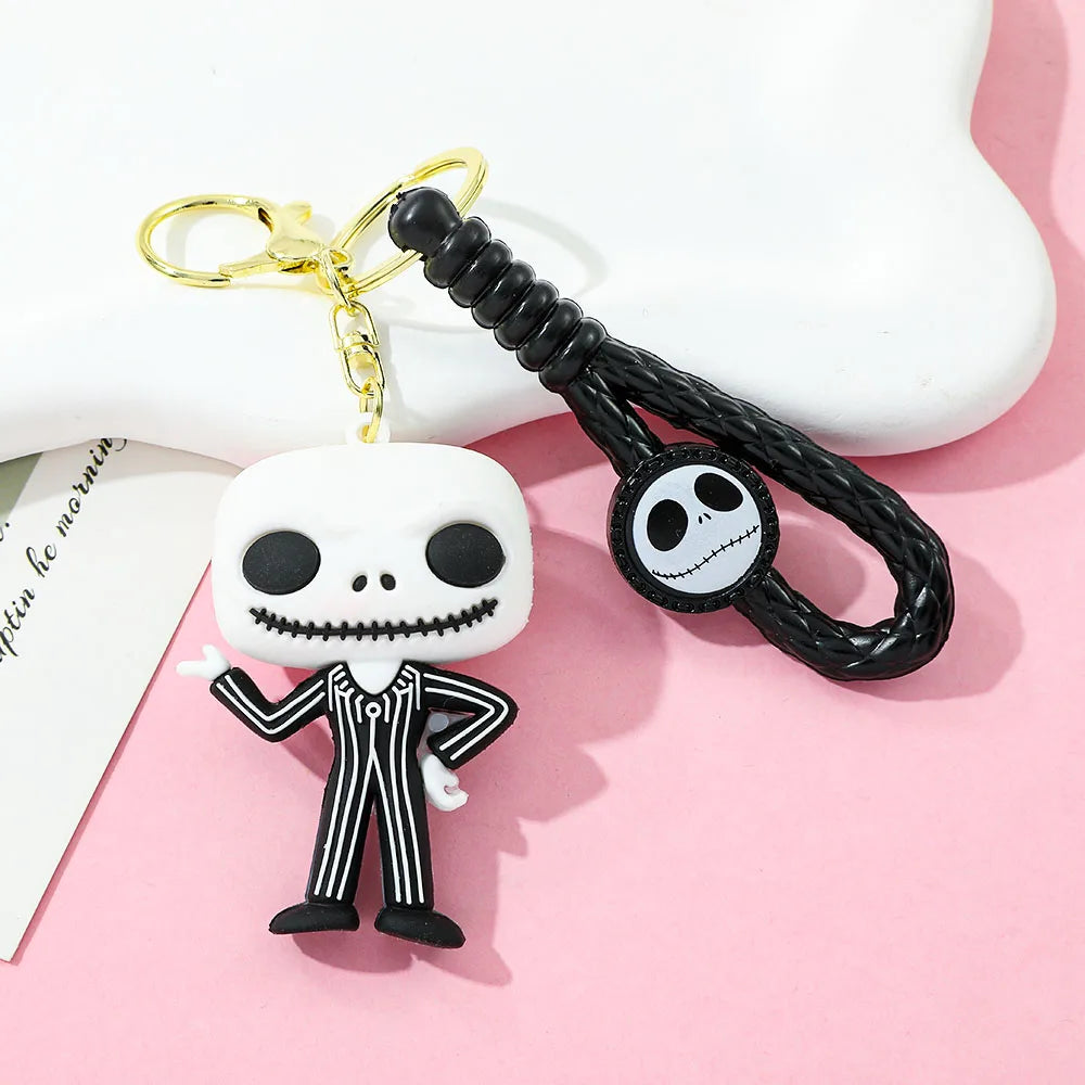 Halloween Keychain Silicone Cartoon Pendant for Backpack and Keys