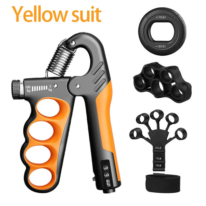 Grip Strength Trainer Adjustable Hand Grip Strengthener 5–100kg