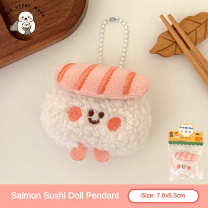 Plush Keychain – Cute Food Backpack Charm & Bag Accessory