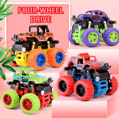 Pull Back Toy Car for Kids – 360° Stunt Off-Road Vehicle