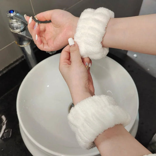 Face Wash Wristbands 2-Piece Set Water Absorbent Sweatbands