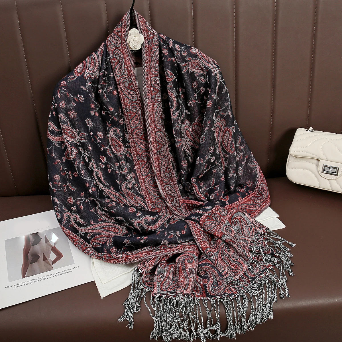 Women's Winter Scarf, Soft Pashmina Shawl Wrap