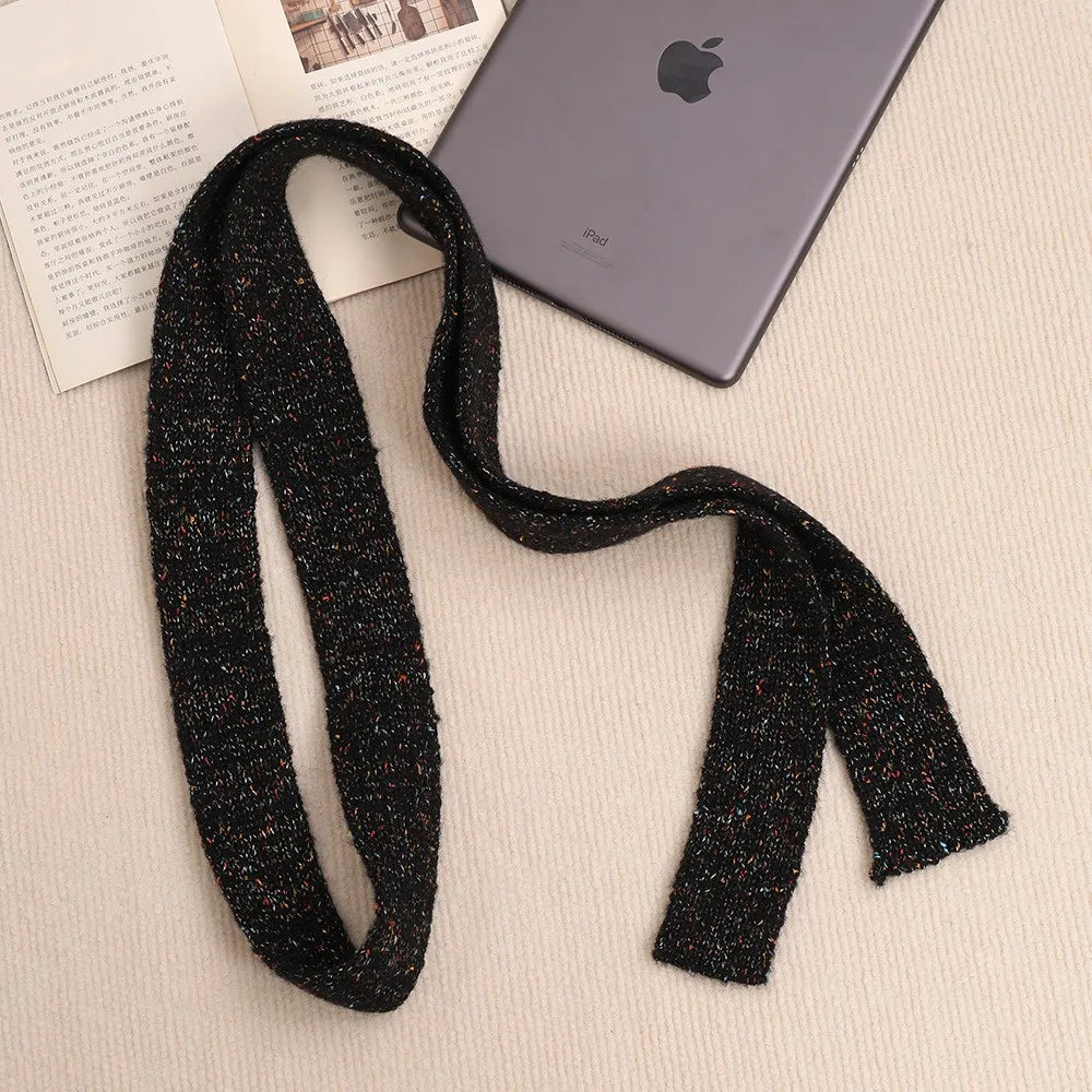 Women’s Winter Scarf – Plush Plaid Long Knit Warm Wrap