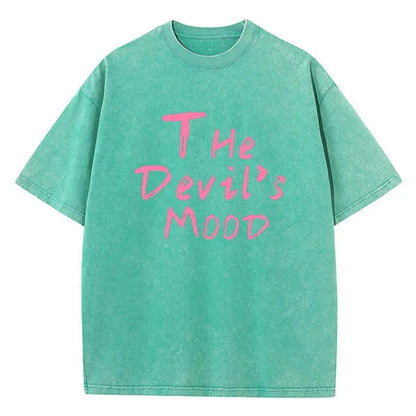 Women’s Oversized T-Shirt Washed Cotton Graphic Print