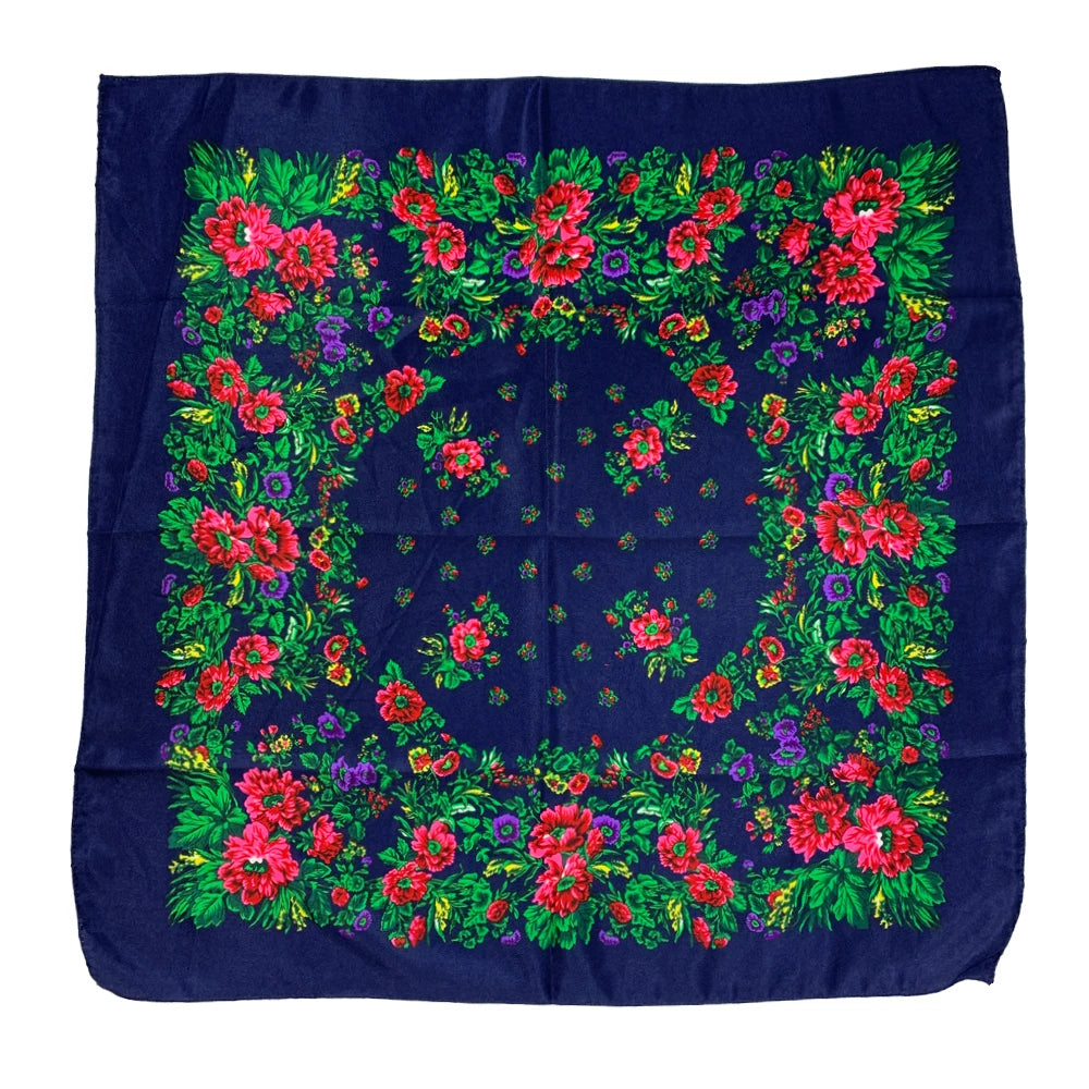 Women's Square Scarf, 70×70cm Printed Head Scarf and Bandana