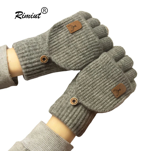 Fingerless Gloves – Warm Knitted Touchscreen Gloves for Men & Women