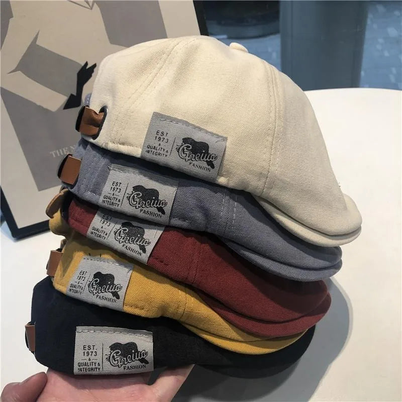 Men's Ivy Cap Cotton Flat Newsboy Hat Classic Winter Style
