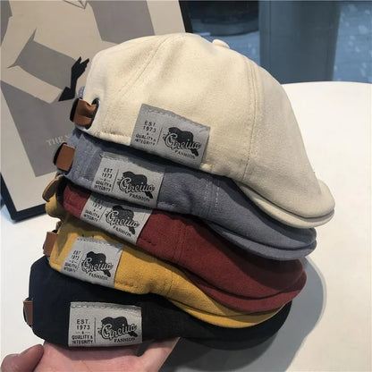 Men's Ivy Cap Cotton Flat Newsboy Hat Classic Winter Style