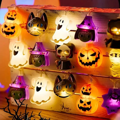 Halloween String Lights – Battery Powered LED Party Decor