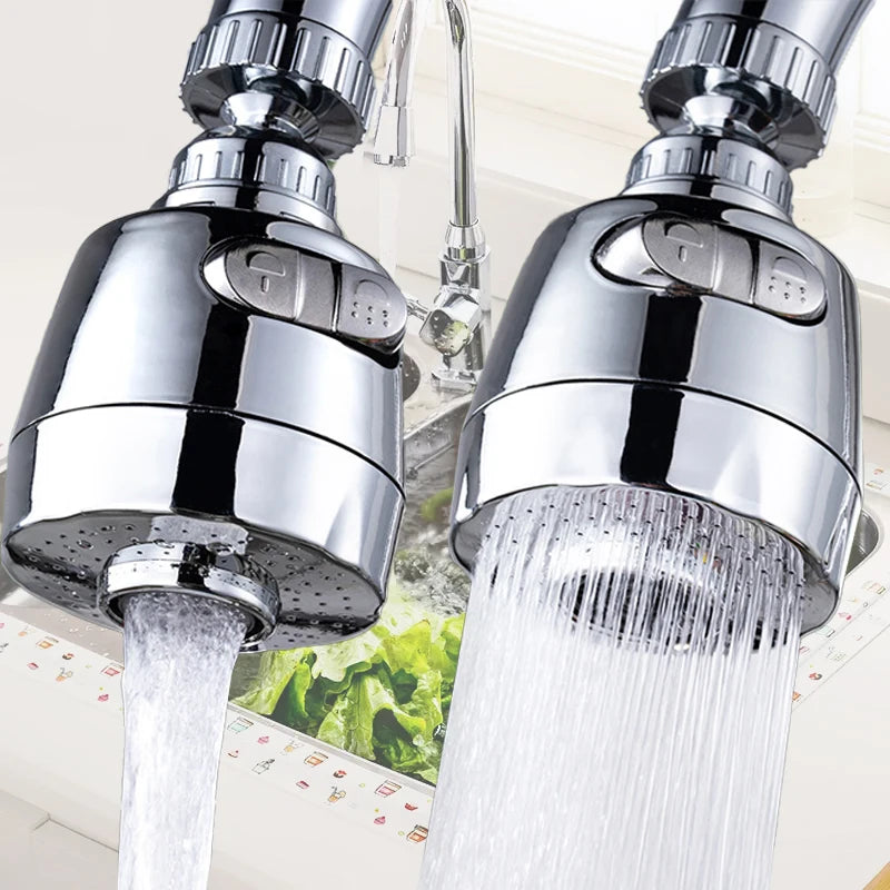 Kitchen Faucet Extender 360° Rotating Water Flow Adapter