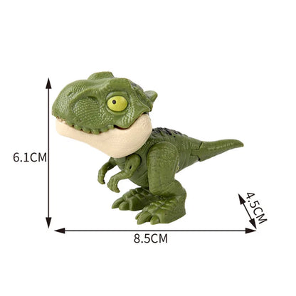 Dinosaur Finger Toy for Kids, Interactive Triceratops & T-Rex Model