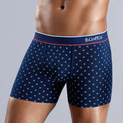 Men's Cotton Boxer Shorts Stretch Underwear Printed Design