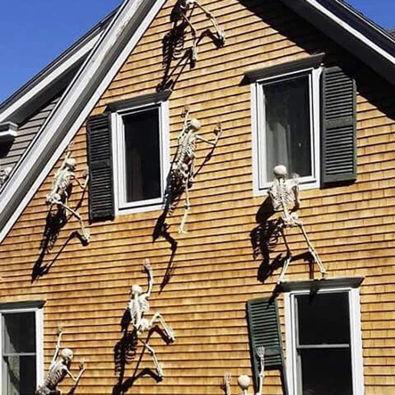 Halloween Skeleton Decoration Movable Skull Bones Horror Party Prop