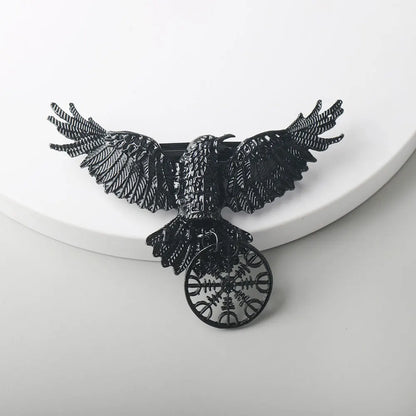 Gothic Hair Clip Crow Design Metal Barrette for Women