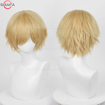 Short Cosplay Wig – 30cm Straight Heat Resistant Synthetic Hair