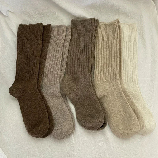 Women's Thermal Socks, Thick Wool Blend Warm Crew Socks
