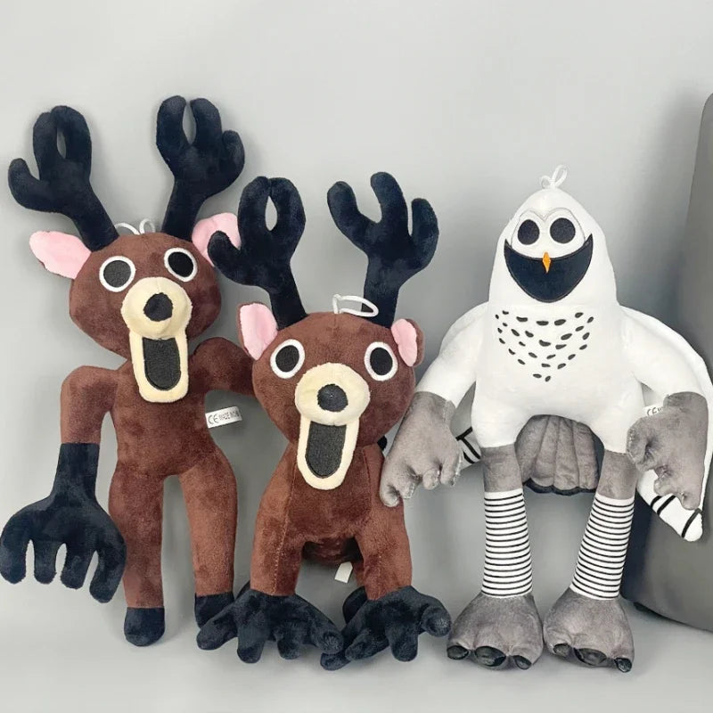 Deer Plush Toy Soft Stuffed Animal for Halloween & Christmas
