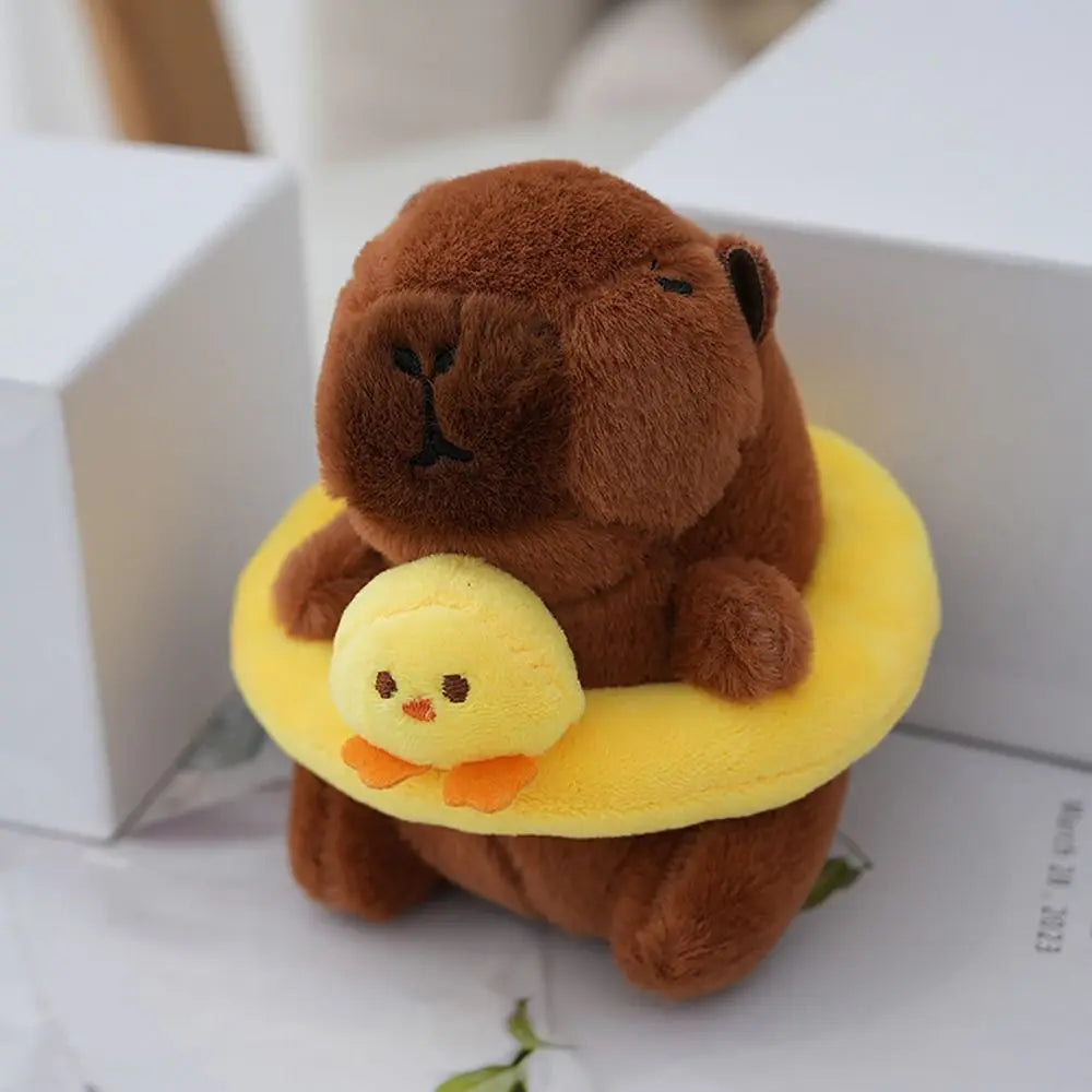 Capybara Plush Toy – Cute Winged Hoodie Stuffed Animal 12cm
