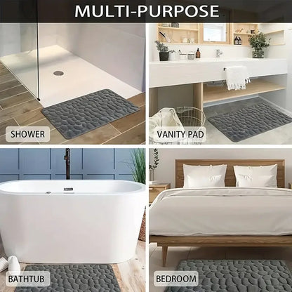 Non Slip Bath Mat – Absorbent Quick Dry Bathroom Floor Mat