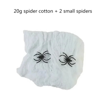 Halloween Spider Decoration, Giant Plush Spider Web Prop