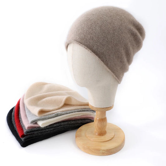 Cashmere Beanie Unisex Warm Knitted Winter Hat