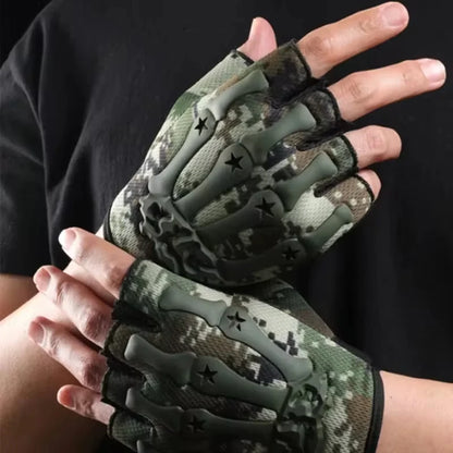 Fingerless Riding Gloves Non-Slip Motorcycle Cycling Gloves