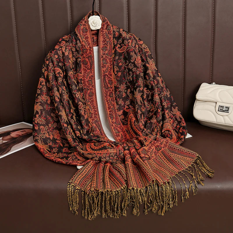 Women's Winter Scarf, Soft Pashmina Shawl Wrap