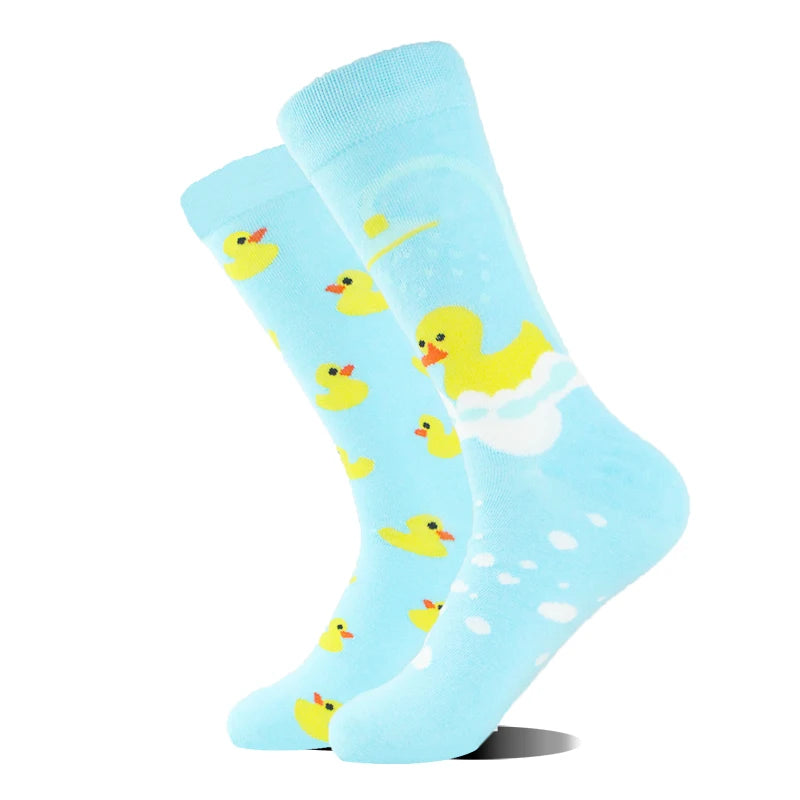 Funny Men's Socks Cotton Novelty Crew Socks Unisex