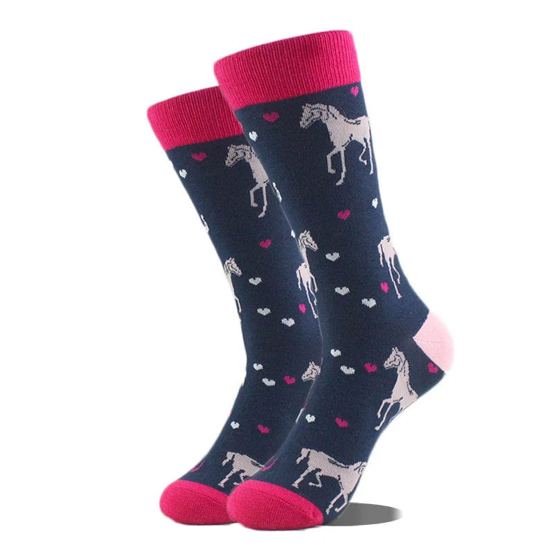 Men's Funny Socks, Novelty Cotton Crew Socks, Crazy Designs