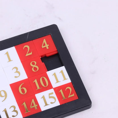 15 Tile Sliding Puzzle Number Game for Kids & Adults