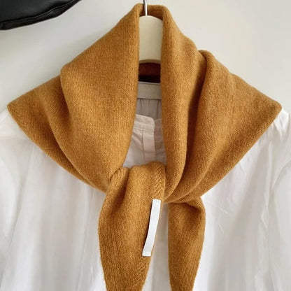 Women's Knitted Scarf Triangular Wool Blend Warm Headscarf