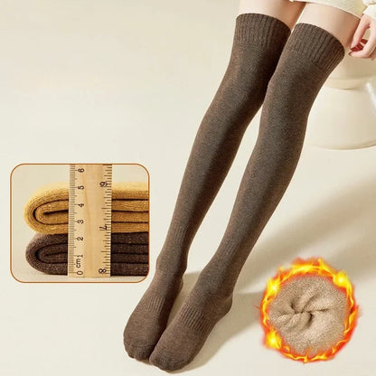 Women’s Knee High Socks Thick Warm Cotton Blend Winter Socks