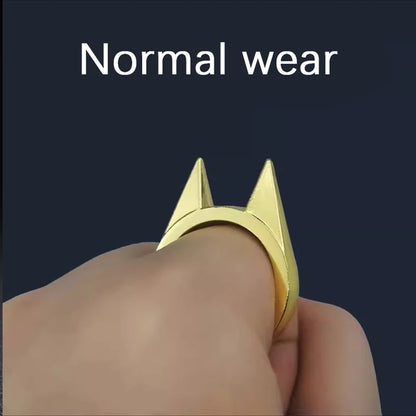 Cat Ear Ring Metal Statement Jewelry Accessory