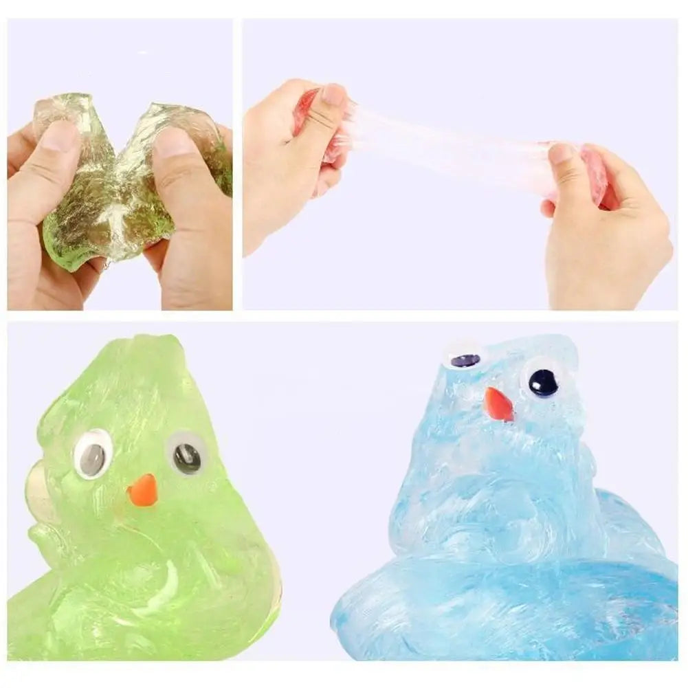Crystal Clear Non-Newtonian Liquid Stress Putty Sensory Toy