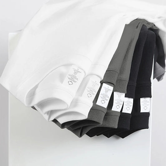 2 Pack Cotton T-Shirts Unisex Short Sleeve Casual Crew Neck Tees