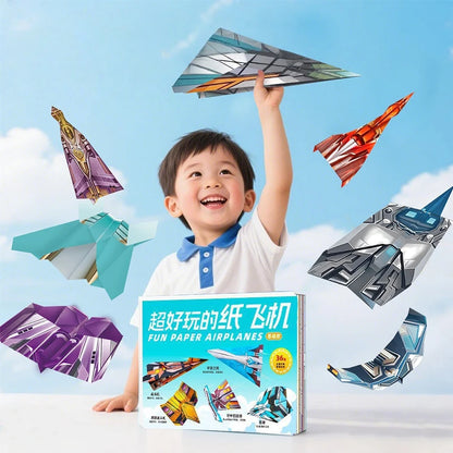 Paper Airplane Craft Kit DIY Origami Folding Activity for Kids