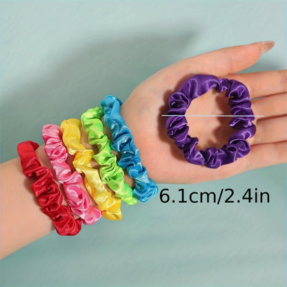 19pcs Scrunchies for Women Thin Hair Ties Multi Color Set