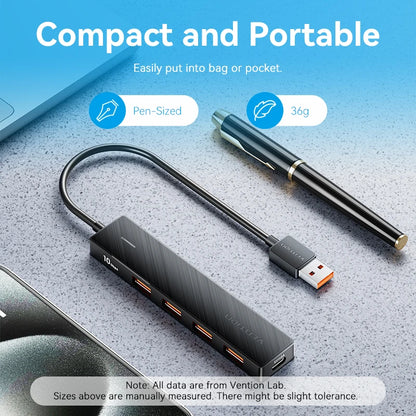USB 3.2 Hub 5-in-1 10Gbps USB-C USB-A Splitter Adapter