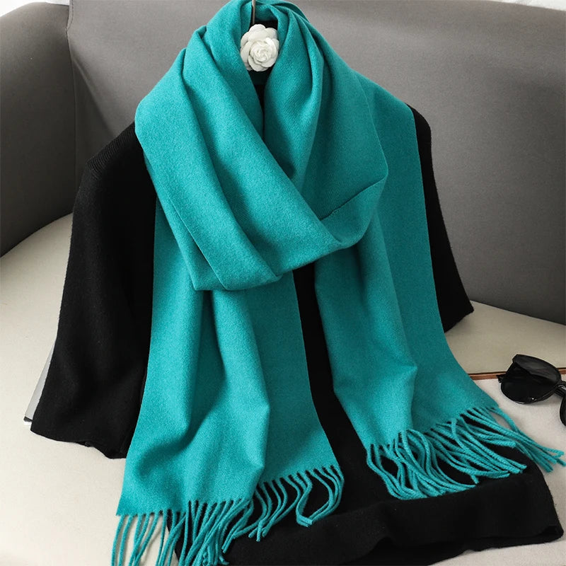 Women's Winter Scarf – Long Warm Solid Shawl Wrap