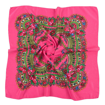 Women's Square Scarf, 70×70cm Printed Head Scarf and Bandana