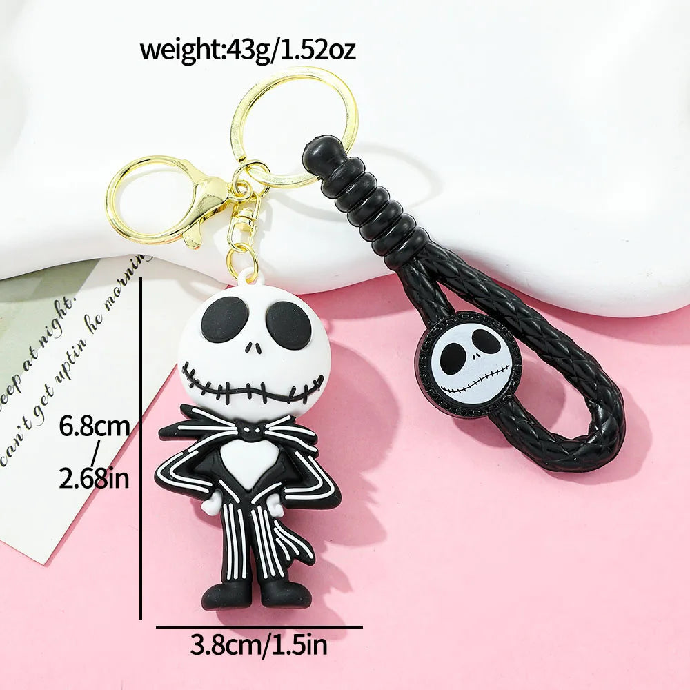Halloween Keychain Silicone Cartoon Pendant for Backpack and Keys