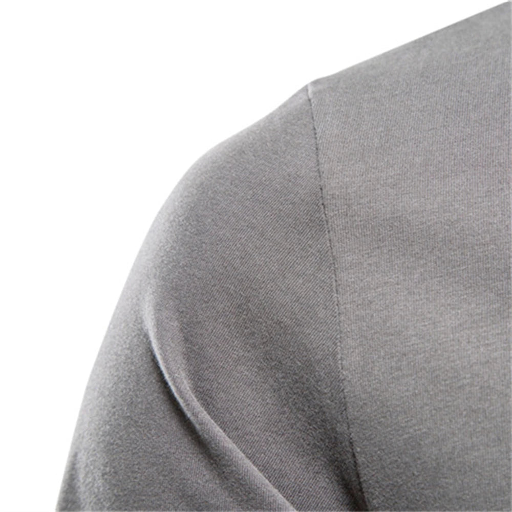 Men's Long Sleeve T-Shirt 100% Cotton Casual O-Neck Top